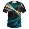 Summer Fashion 3d Print Colour Light Spectrum Men T-shirt New Casual Printing Fun Tees Trend Personality Leisure O-neck Short Sleeve Tops