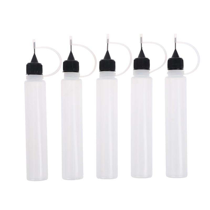 5Pcs 30Ml/50Ml Glue Applicator Needle Squeeze Bottle For Diy Quilling Paper Tool
