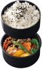 Skater Round Lunch 500ml with Two Made in Delivery Studio Ghibli Design Box, Capacity, Fork, Tiers, Japan, Jiji, Kiki's Service, (ONWR1-A)