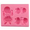 3 Cavity DIY Sleep Baby Fondant Silicone Cake Mold Soap 3D Cupcake Jelly Candy Chocolate Decoration Bakiing Molds