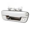 Rear Tail Gate Handle Solid Construction Tailgate Latch Handle Replacement for Isuzu D‑MAX 2002 To 2011 Chrome