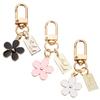 Gift Decoration Pendant for Purse 3 Pcs Flower Keychain Keychains Bag Charm Key Chain
