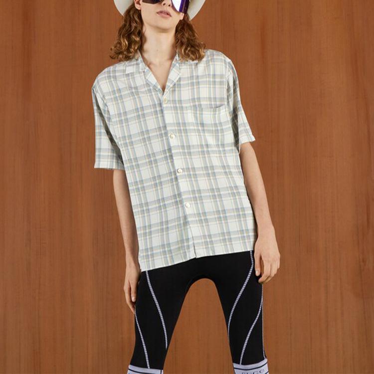 GUCCI Kariertes Bowling-Shirt 685946-ZAIKH-9738