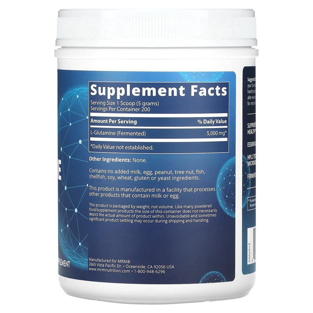 L-Glutamine 1000, 1,000G(2.2Lbs)