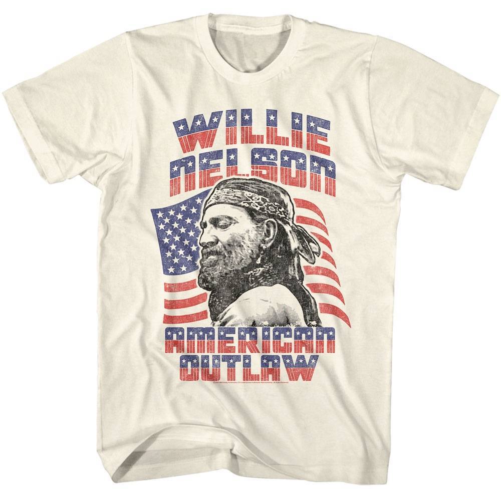Willie Nelson American Outlaw Men T Shirt