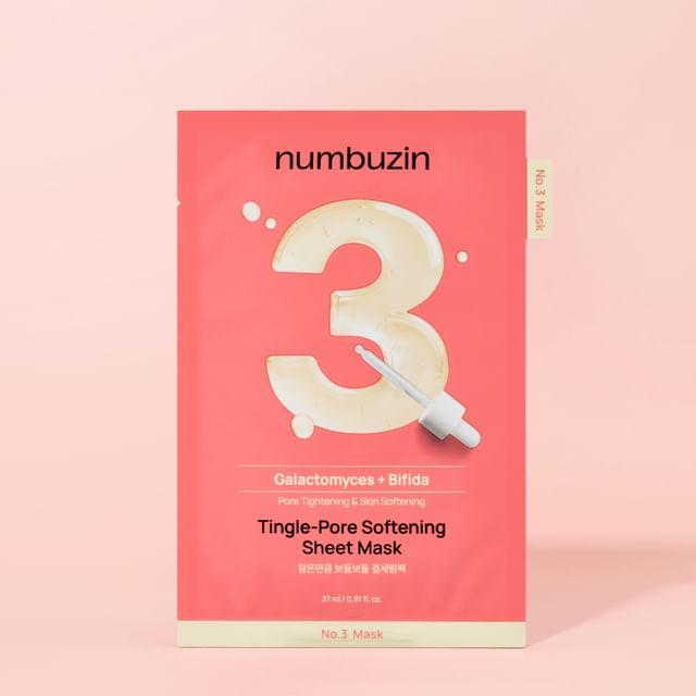 NUMBUZIN Нет. 3 смягчающая тканевая маска для пор с эффектом покалывания 1 шт.