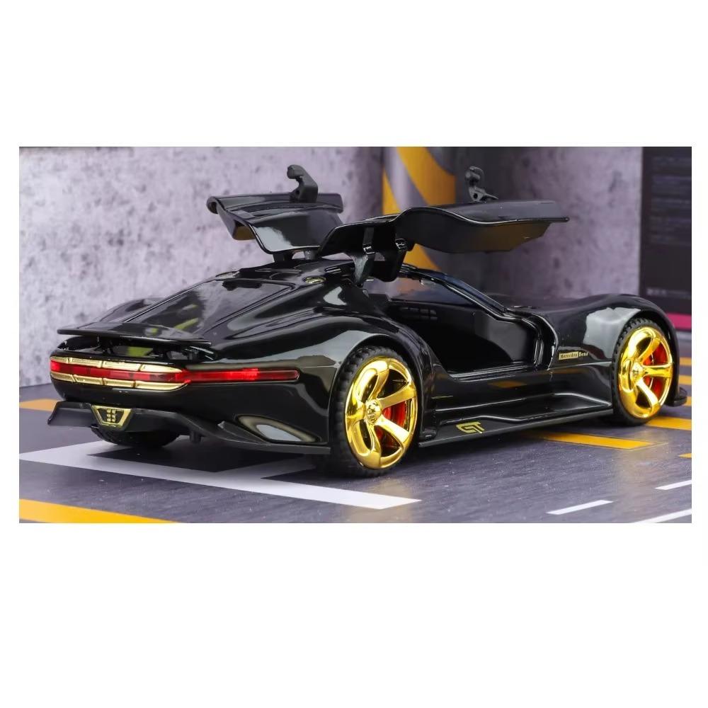 1/32 Scale Benzs Vision GT Alloy Concept Sports Car Model Diecast Metal Racing Car Vehicles Model Sound Light Simulation Kids Toy Gift