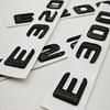 BRI4  3D ABS Glossy Black Car Letters Logo E300 E220 E320 E200 Rear Trunk Badge Emblem For Mercedes Benz E Class E300 E320 Accessories