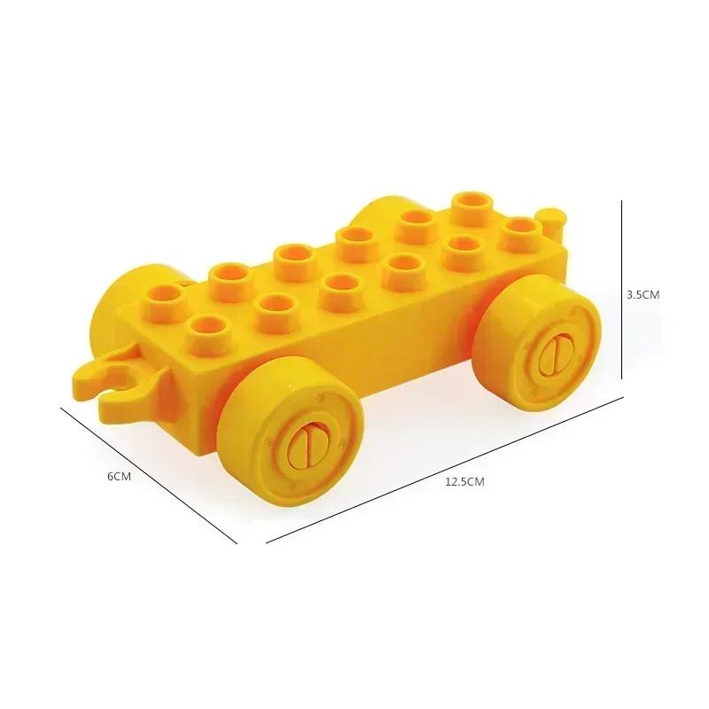 Большие строительные блоки Аксессуары Совместимые Большие кирпичи Дети Дети Грузовик Машина Автобус Серия Городское движение Сборка Развивающая игрушка