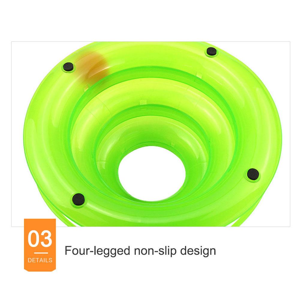 3 Layer Interactive and Stimulating Cat Turntable Toy with Caged Mouse Ball