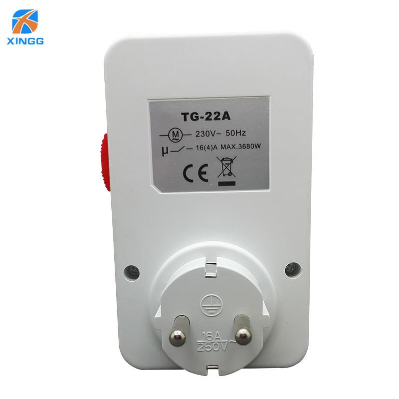 Европейский стандарт 16А 250В Механическая розетка-таймер - 24-часовой таймер для немецкого, корейского и российского типов