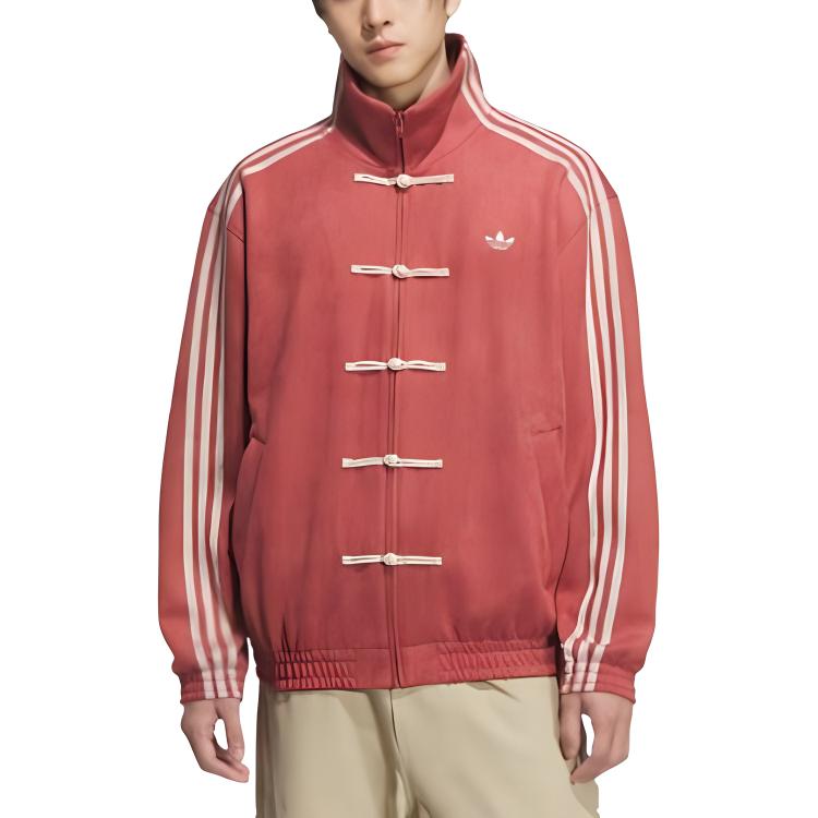 Adidas Originals Year Of The Snake Limited Fashion Comfortable Versatile Loose Jacket Unisex Jacket Soft-Red JY8276