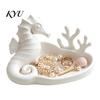 Small Accessory Holder Seahorse Coral Jewelry Tray, 3D Printed Ocean Themed Ring Earring Decorative Storage Tray Holder, Trinket Dish for Vanity Table