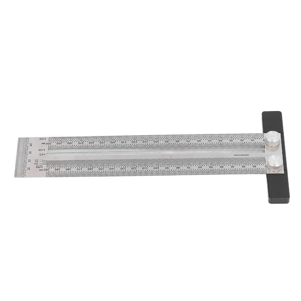 Stainless Steel Woodworking Marking Ruler Precision Marking Tool For Woodworkers