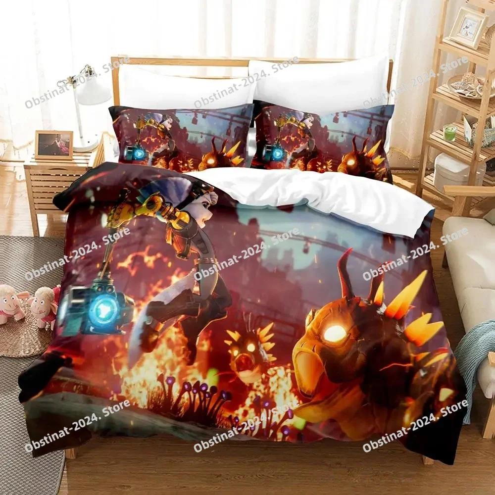 Игровой набор постельного белья Ratchet Clank Rift Apart с принтом, комплект постельного белья с наволочкой, пододеяльник, размер Queen King