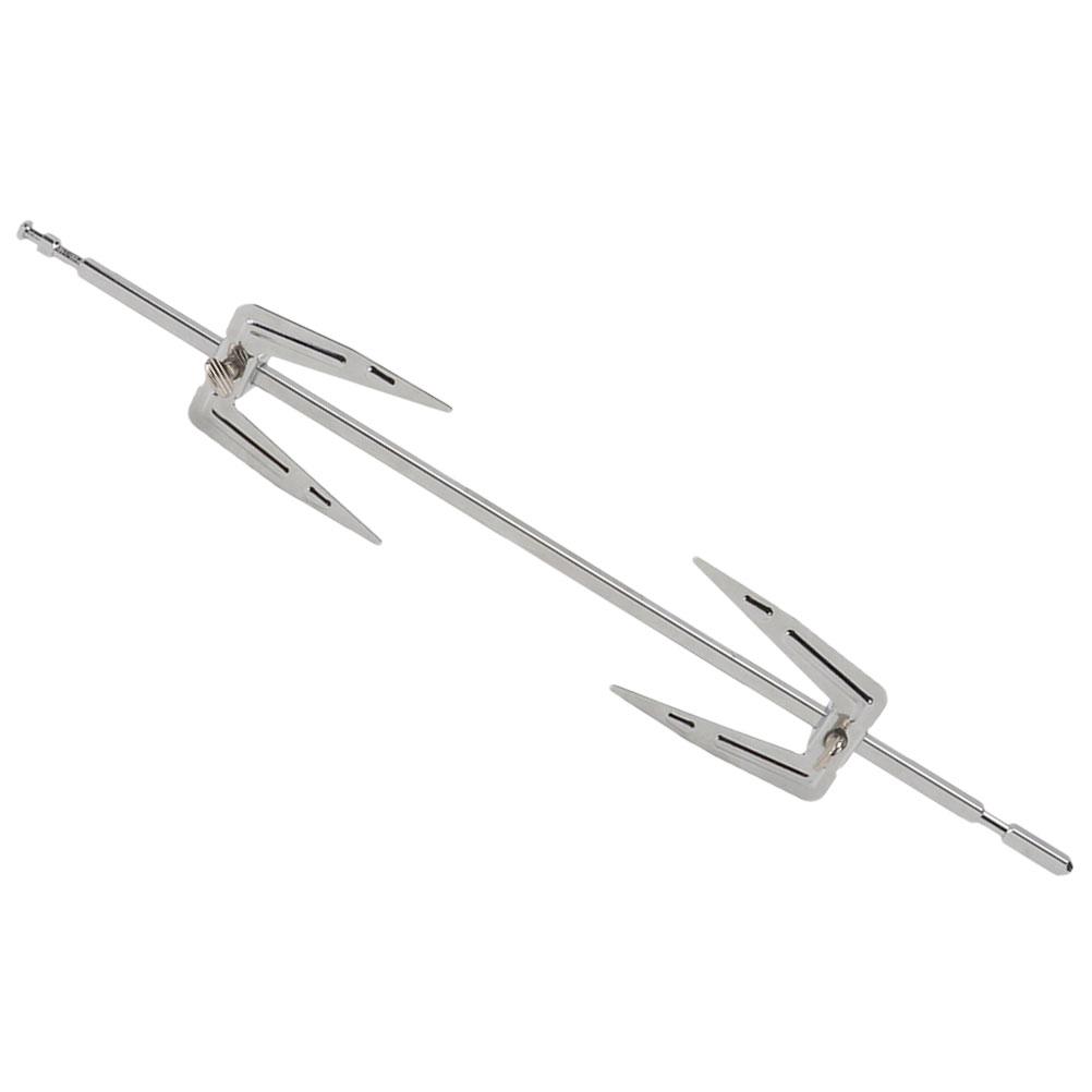 Решетка для курицы из нержавеющей стали Аксессуары для гриля Переворачиватель для еды Вертел для барбекю Вращающиеся вилки для жарки