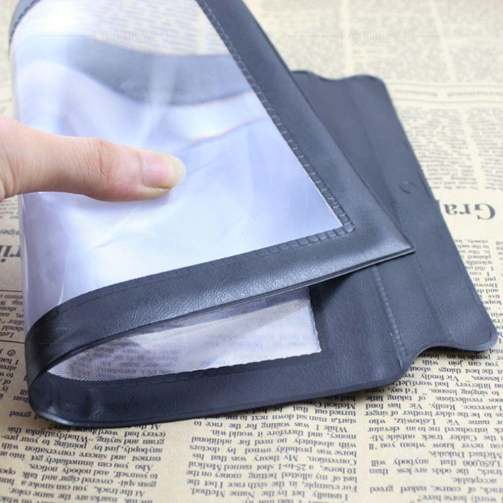Handheld Large Sheet Magnifier A4 Lenses Loupe Science Tool Magnifying Glass Reading Book