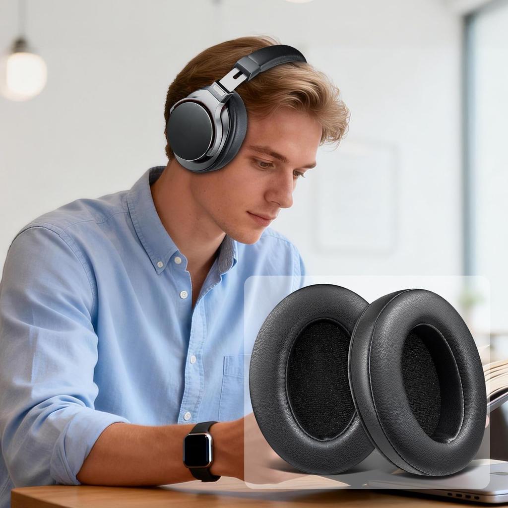 Амбушюры SOULWIT для наушников Sony MDR-CD900ST/MDR-7506/MDR-1ABT/RBT/RNC и ATH M50X/M40X/WS660BT/WS1100, для Arctis 7/9/5/Nova 7/Pro (проводные), G Pro