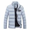 Зимняя мужская утолщенная корейская тонкая хлопковая одежда с воротником-стойкой, повседневная одежда с воротником-стойкой