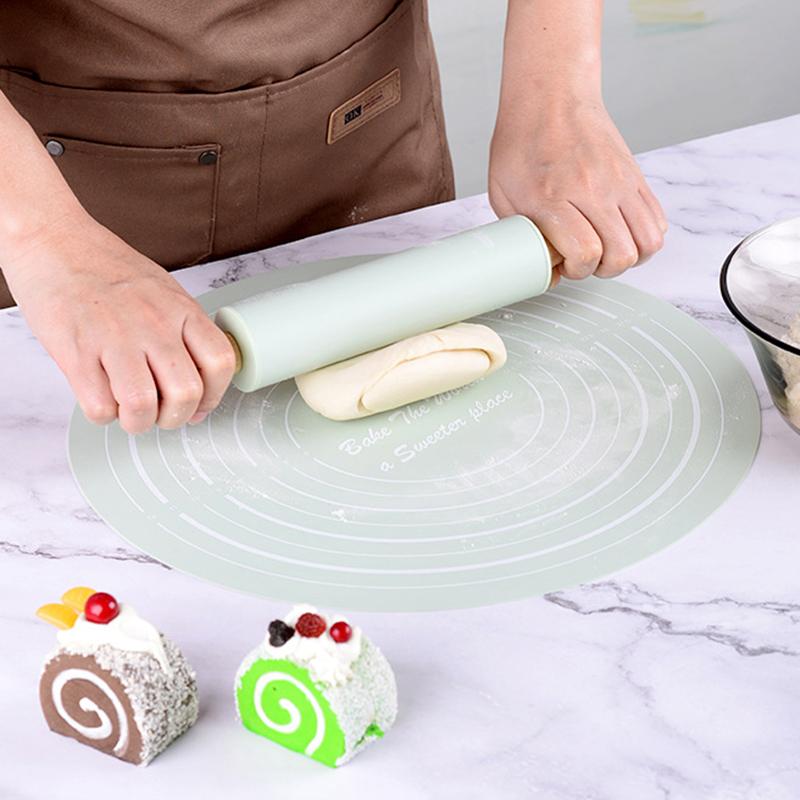 Силиконовый коврик для теста и набор антипригарных скалок, kneading pad, противоскользящие доски для выпечки пиццы, выпечки, хлеба, инструменты для выпечки