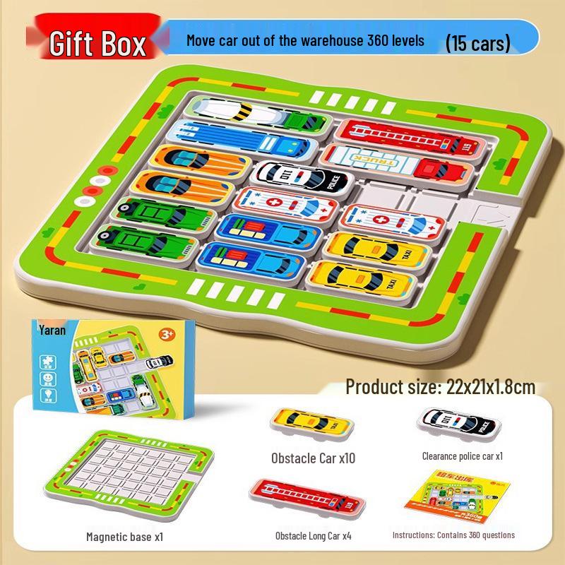 Магнитная головоломка с перемещаемыми цифрами Машинка для детского образовательного обучения и когнитивного развития