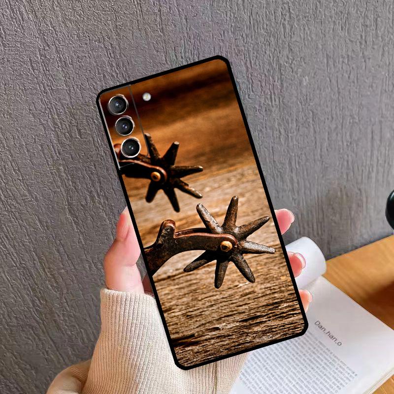 Ковбойские Сапоги Ковбойская Шляпа Чехол для Телефона Для Samsung Galaxy S25 S26 Ultra S20 S21 S22 S23 S24 S10 Plus S24 FE S25 FE Чехол