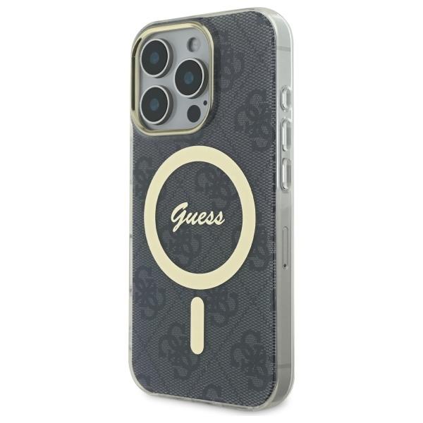 Etui do iPhone 16 Pro 6.3" Guess czarny MagSafe