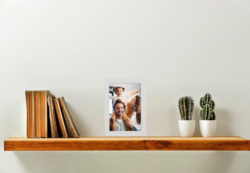 Ramka Na Zdjęcie Basic 10X15 Cm Stojąca I Wisząca Dębowa Mdf Plexiglas Bd Art