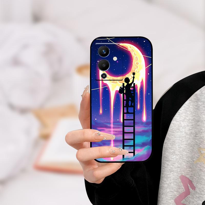 For infinix NOTE 12 PRO 5G Case X671B TPU Wolf Cat Silicone Bumper Cover for Infinix Note 12 Pro 5G Phone Case Note12 Pro 5G