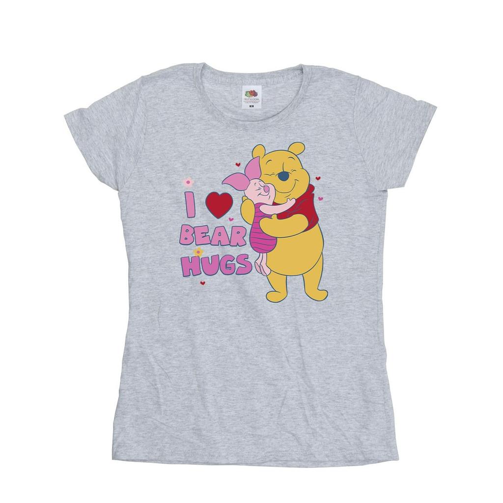 Disney Womens/Ladies Winnie The Pooh Mum Best Hugs Cotton T-Shirt