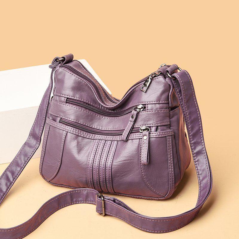 Женская сумка через плечо Модная и универсальная многослойная женская сумка через плечо для мам среднего возраста