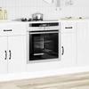 VidaXL Oven Cabinet Lucca Glossy White Engineered Wood, Oven Unit, Kitchen Oven Cabinet, Base Unit of 853759
