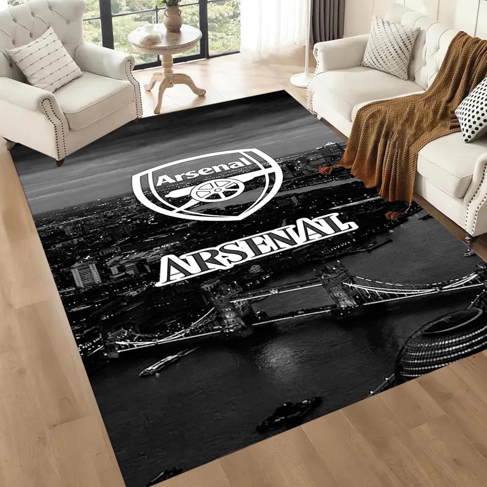 Arsenal Floor Rug Office Rug Suitable for Playrooms Bedrooms Kitchen Dormitory Anti-slip Rug Decorate Offices Birthday/Christmas Gift