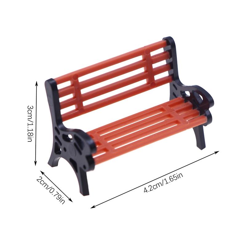 1 шт. Кукольный домик Мини Деревянные Украшения Скамейки Реквизит Кукольный домик Мультяшные Скамейки Украшения