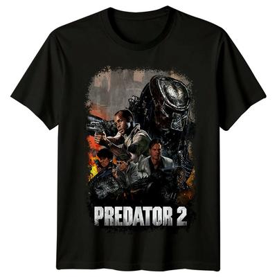 Хищник 2 (1990) Футболка с постером фильма, вдохновленная ретро-классикой 90-х, унисекс