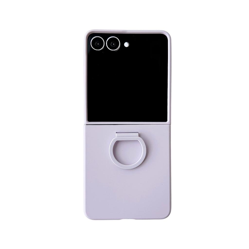 Ring Buckle Phone Case for Samsung Z FLIP7 TPU Hard Cover