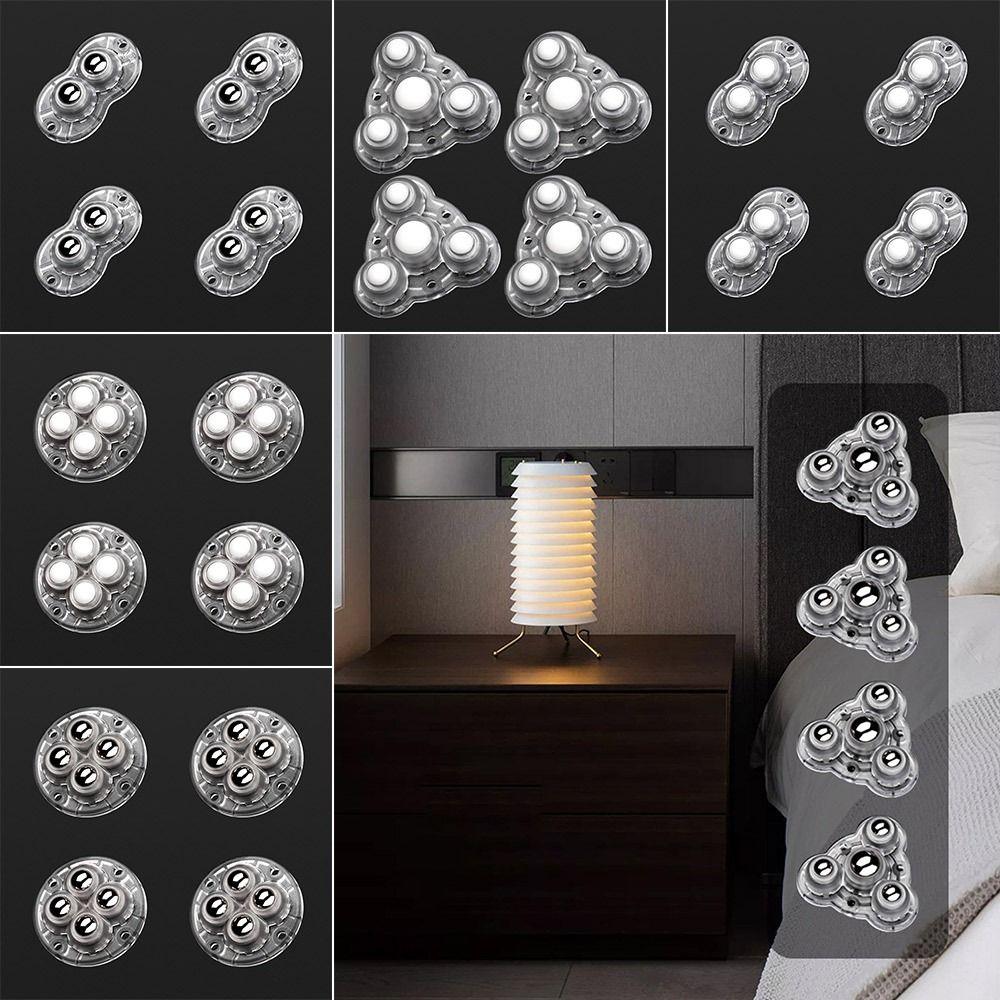 4 шт. Универсальный шкив из АБС-пластика, вращающееся колесо, самоклеящийся шкив для хранения, мебельный ролик, дом