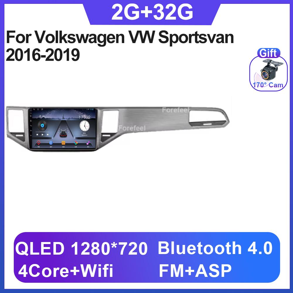 Автомагнитола Android 14 для Volkswagen VW Sportsvan 2016-2019 Радио Мультимедийный плеер 5G WIFI GPS Навигация НЕ 2DIN Carplay