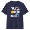 IM Dead Inside Cotton TShirt For Unisex Summer Y2K Basic TShirts Crew Neck Hippie Tee Shirt Big Size Custom Logo Clothes
