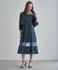 Leni And Mccoy Organza Color Block Shirt Set Dress Mm05Tp002Hjy