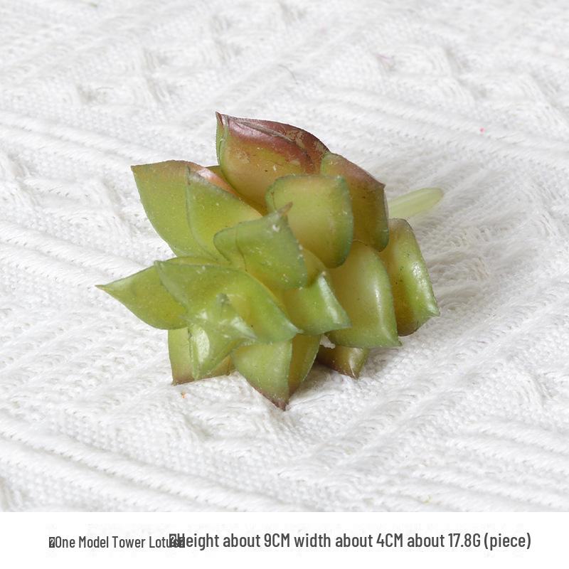 Mini Flocking Artificial Succulent Bonsai for DIY Wall Decor