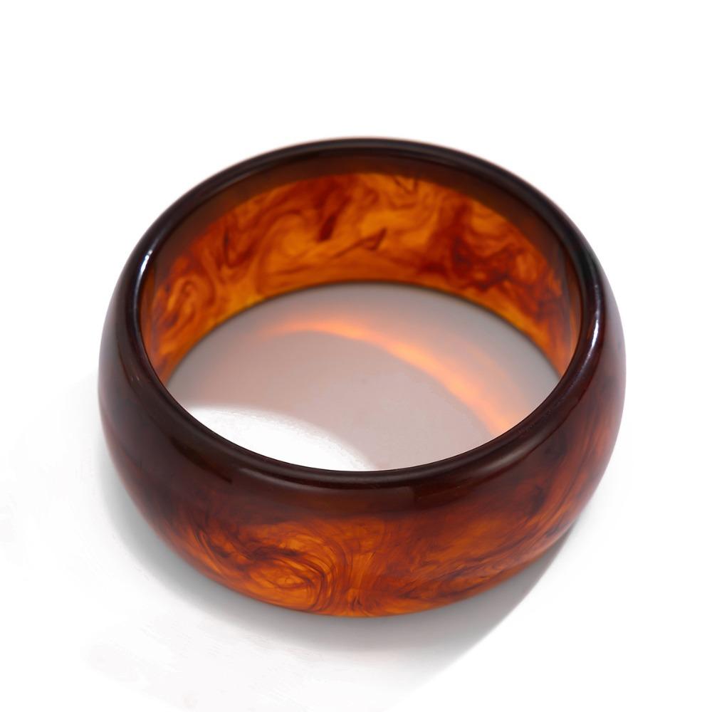 Преувеличивать массивные браслеты женские геометрические ретро-кольца для рук акриловые прозрачные браслеты женские