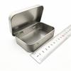 Metal Rectangular Mini Empty Tin Box Tinplate Coin Candy Pill Case Bin Jar Flip Hinged Container Small Organizer Storage Box