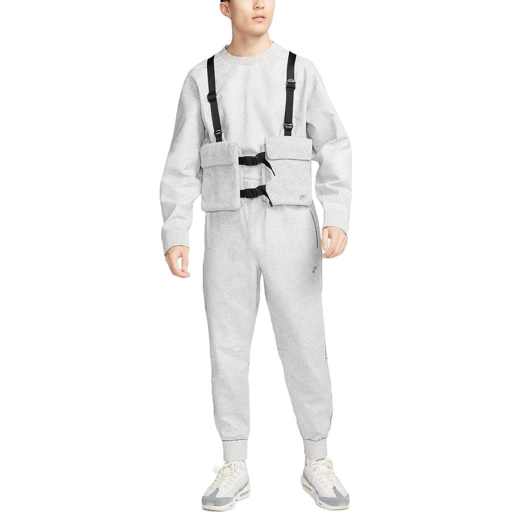 Nike Жилет мужской с вышитым логотипом и двумя карманами на кнопках, цвет дымчато-серый DX9404-077