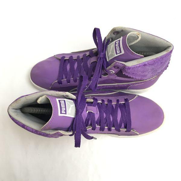 Puma Кроссовки с высоким верхом 7 25 фиолетовые(ИСПОЛЬЗОВАЛ)
