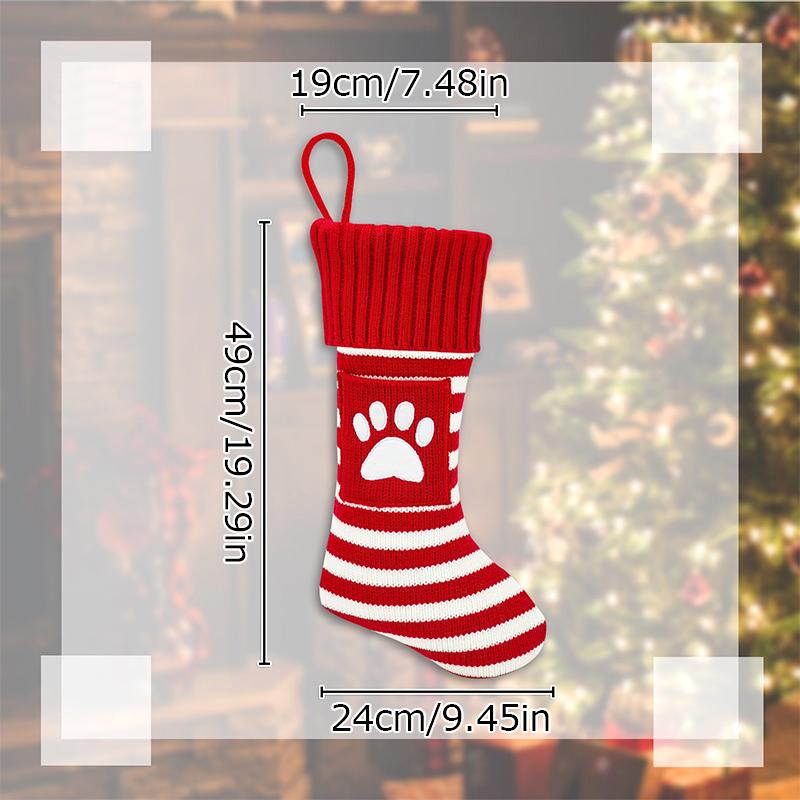 New Christmas Christmas Gifts Knitted Socks Pet Dogs And Cats Gift Bags Christmas Socks