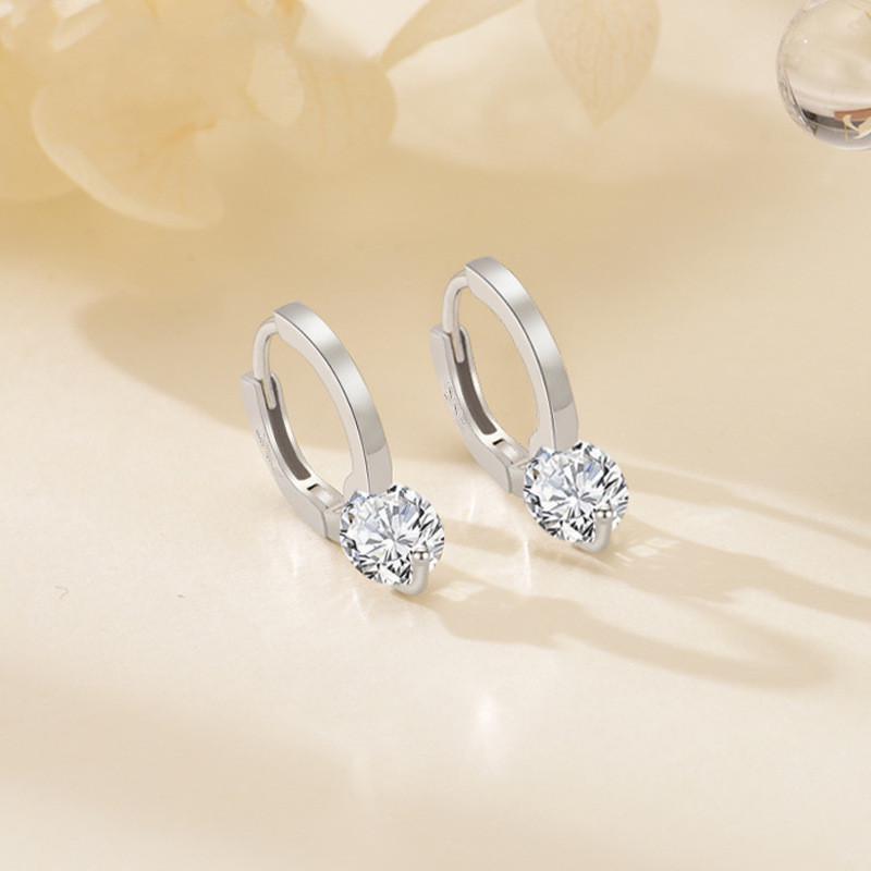 Elegant Korean-Style Zircon Earrings: High-End Fashion, Versatile Luxury for Women