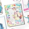 Candy Party Series Acrylic Photo Frames for 3 Inch Kpop Idol Anime Card Holder Cute Colorful Photocard Sleeves with Keychain New