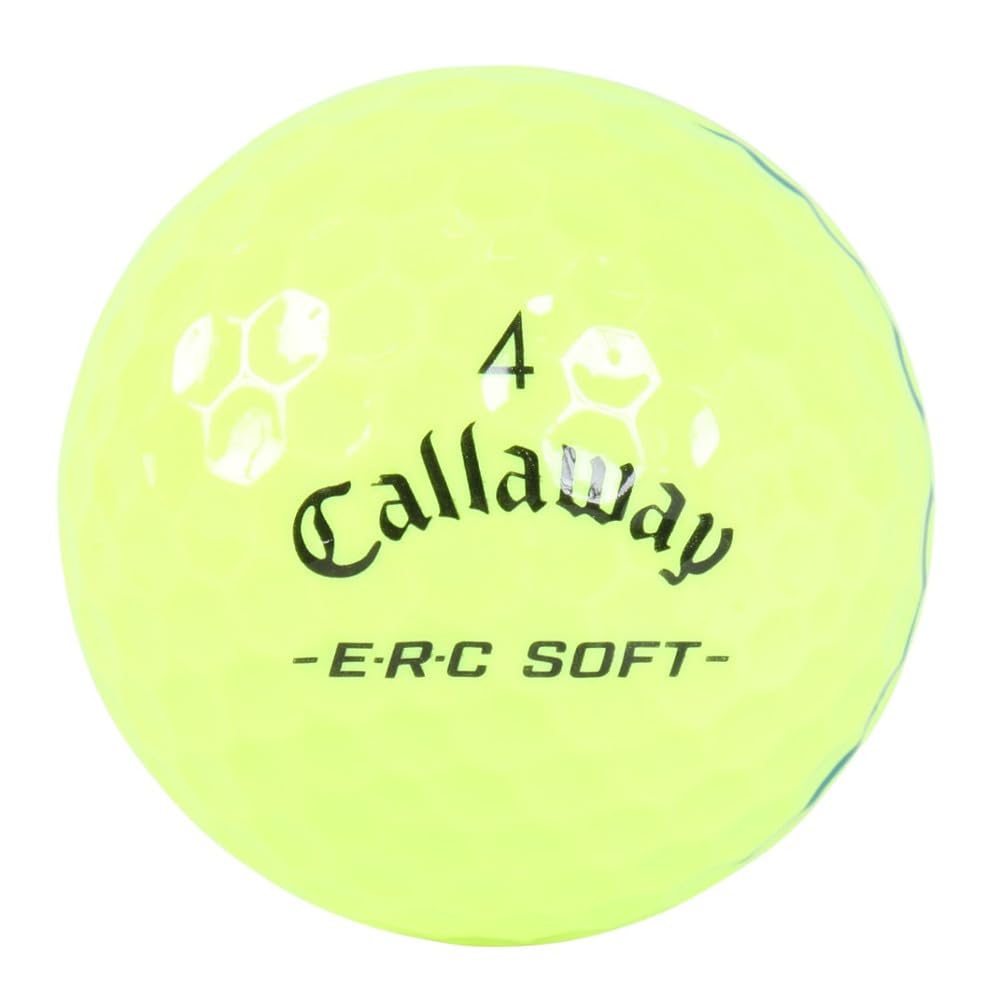 Callaway ERCSOFT YLW 25 TT 3B Golf Balls in Sleeve (3-Pack) (Yellow/FF/Men's, Women's, Jr.)