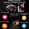 AMOLED Healthy Body Temperature Smart Watch Men Bluetooth Call 360*360 HD Screen Sports Blood Pressure Heart Rate Smartwatch For Android